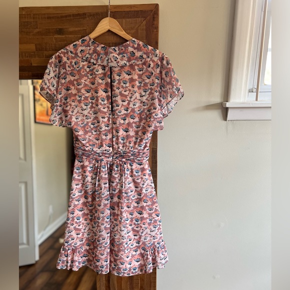 Reiss Flutter Sleeve Floral Spring or Easter Dress - Picture 4 of 5